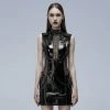Punk Rave Women's Stuff Patent Leather Hollowed Out Dress
