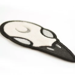 LuxCups Creative Raven Skull Fuzzy Patch