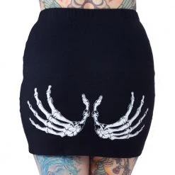 Kreepsville666 Skeleton Glow Hand Black Mini Women's Stuff