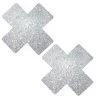 Neva Nude Accessories Silver Pixie Dust Glitter X Factor Nipple Cover Pasties