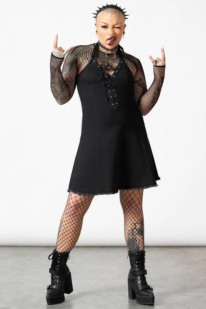 Killstar Women's Stuff Subzero Halter Dress 8 Killstar Women's Stuff Subzero Halter Dress