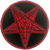 Kreepsville666 Satanic Circle Shiny Red Patch Gift Ideas