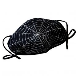 Ectogasm Black Spiderweb Face Mask Masks