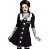 Kreepsville666 Spooky Girl Flare 3/4 Sleeve Dress 2 Kreepsville666 Spooky Girl Flare 3/4 Sleeve Dress