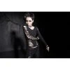 Punk Rave Gothic Burnt Flower Top