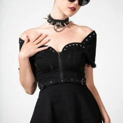 Killstar Time Out Zip Denim Dress Women's Stuff