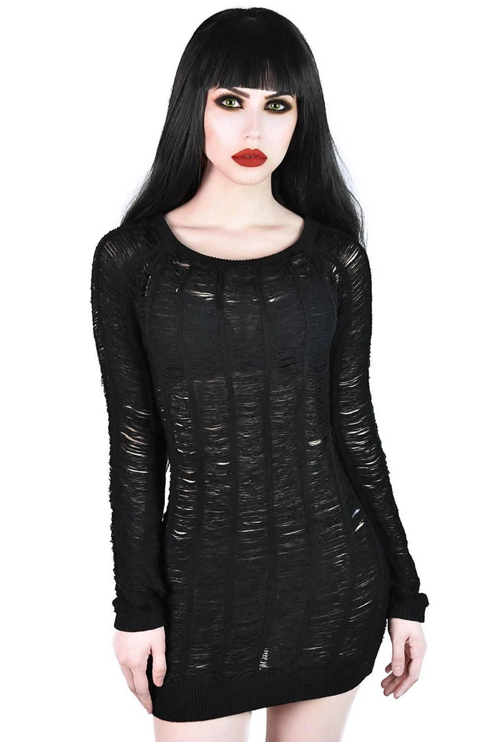 Killstar Tracy Tomb Knit Sweater Women's Stuff 3 Killstar Tracy Tomb Knit Sweater Women's Stuff