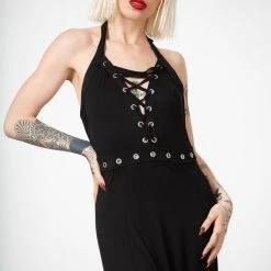 Killstar Women's Stuff Tristania Maxi Halter Dress