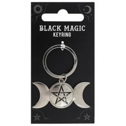 Gothic Gifts Triple Moon Keyring Gift Ideas