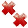 Neva Nude Accessories Vixen Red Wet Vinyl Nipztix X Factor Nipple Cover Pasties