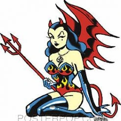 Poster Pop Vince Ray Devilette Sticker Gift Ideas