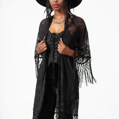 Killstar Women's Stuff Witch Hazel Lace Kimono
