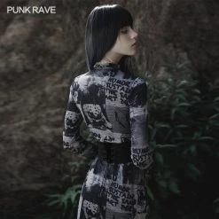 Punk Rave Black Corset With Buckles Men's Stuff