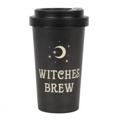 Gothic Gifts Witches Brew Eco Bamboo Travel Mug