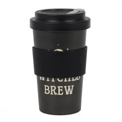 Gothic Gifts Witches Brew Eco Bamboo Travel Mug