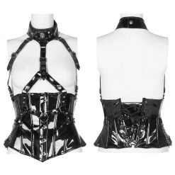 Punk Rave Women's Stuff Gothic Patent Leather Corset