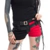 Heartless Asylum Shorts - Black/Red