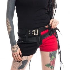 Heartless Asylum Shorts - Black/Red