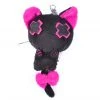 Luv Bunny's Baby Vanity Dead Cat Keychain - Black/Pink