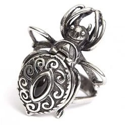 Punk Rave Black Widow Ring