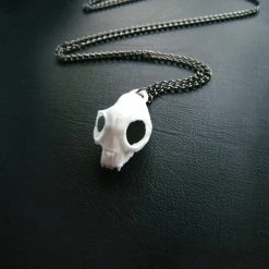 Rogue And Wolf Cat Skull Necklace Jewelry