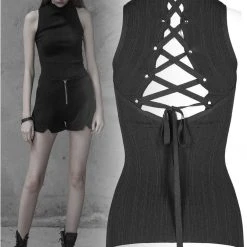 Punk Rave Elodie Black Top