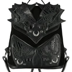 ReStyle Black Phantom Gothic Backpack With Dragon Wings