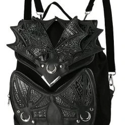 ReStyle Black Phantom Gothic Backpack With Dragon Wings