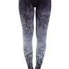 ReStyle Gray Branches Ombre Leggings Women's Stuff