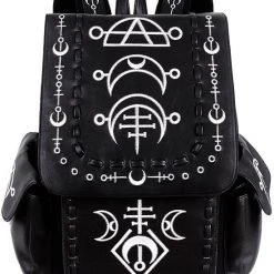 ReStyle Runic Moon Black Backpack - Black And White