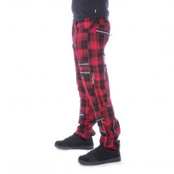 Chemical Black Etienne Pants - Red Tartan