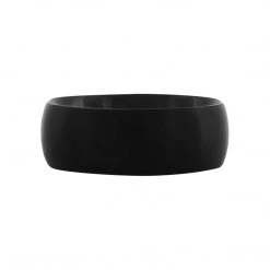 INOX Men's Stuff Plain Plated Black Matte Ring