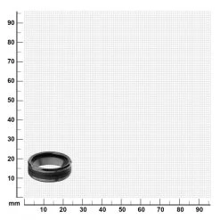 INOX Black Plated With Double Line Solid Carbon Fiber Ring Men's Stuff