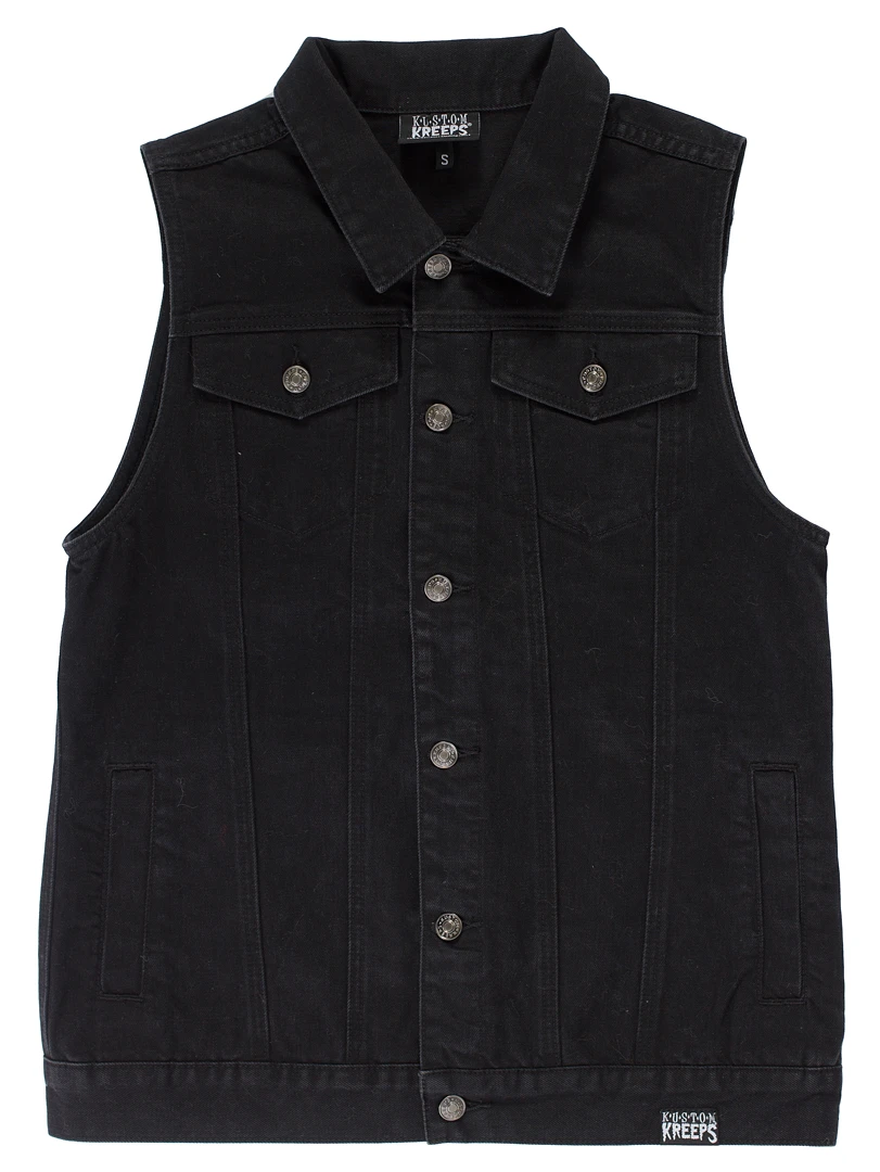 Men's Stuff Kustom Kreeps Black Vest 3 Men's Stuff Kustom Kreeps Black Vest