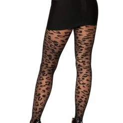 Leg Avenue Sheer Leopard Tights Stockings & Leggings