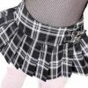 Lip Service World's End Pleated Mini Skirt - B&W Plaid 1 Lip Service World's End Pleated Mini Skirt - B&W Plaid