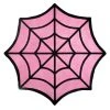 Sourpuss Gift Ideas Spiderweb Rug - Pink 2 Sourpuss Gift Ideas Spiderweb Rug - Pink