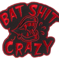 Sourpuss Gift Ideas Bat Sh*T Crazy Patch