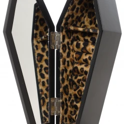 Sourpuss Coffin Jewelry Box Black/Leopard