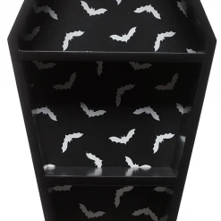 Sourpuss Bat Print Coffin Shelf
