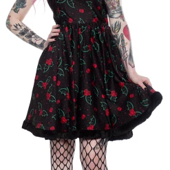 Sourpuss Holly Bats Sophia Dress