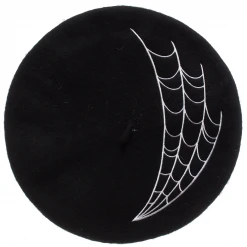 Sourpuss Accessories Spiderweb Beret