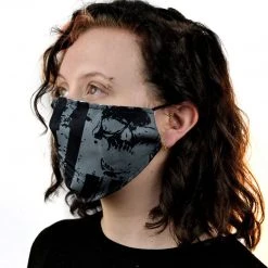 Poizen Industries Masks Stripes Mask - Black And Gray
