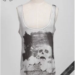 Punk Rave White Watercolor Tank Top