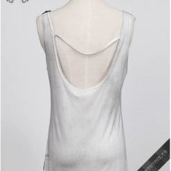 Punk Rave White Watercolor Tank Top